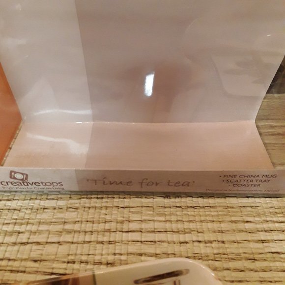 Creative Tops Olive Oil Time for Tea Gift Fine China Mug Scatter Tray Coaster - Picture 7 of 12